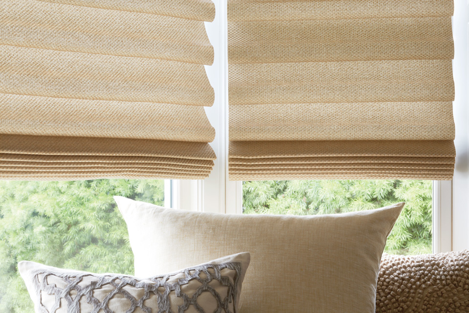 vignette modern roman shades