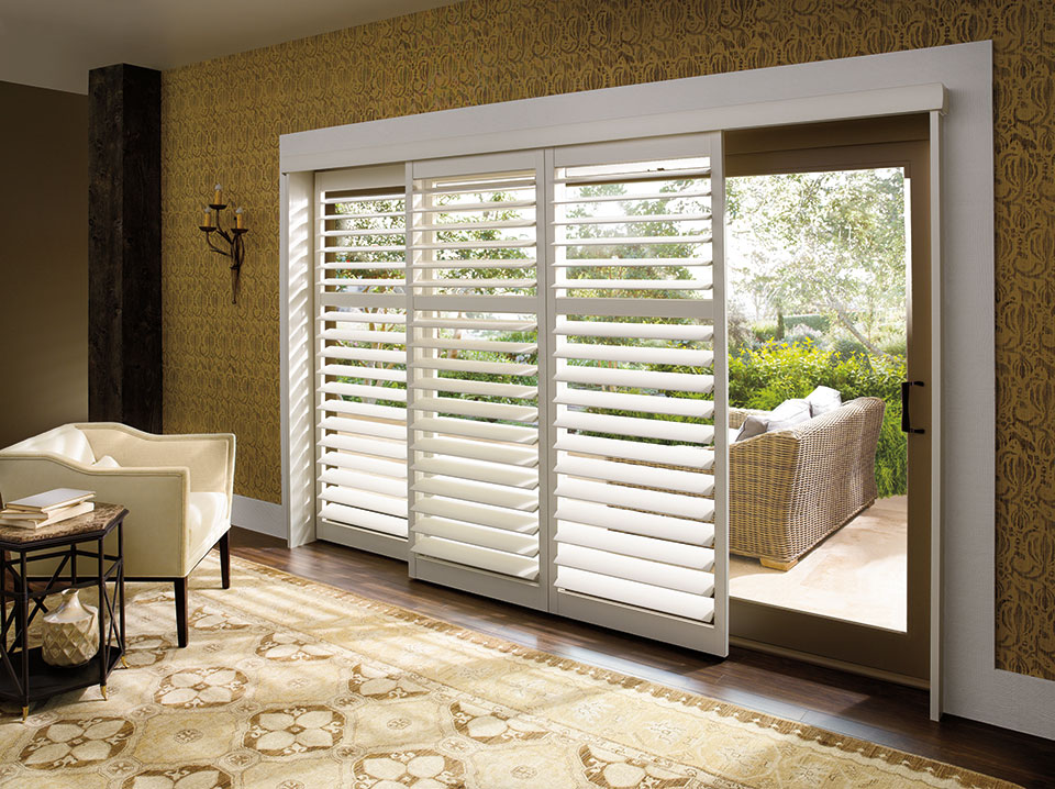 Polysatin shutters by Hunter Douglas