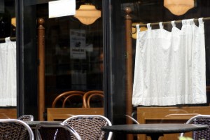 cafe shutters and curtains