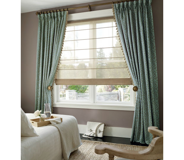 layered window treatments