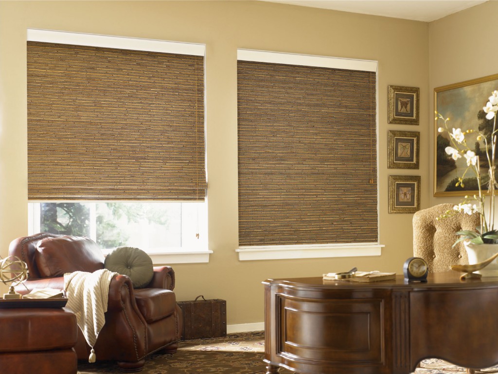 Woven woods window shades