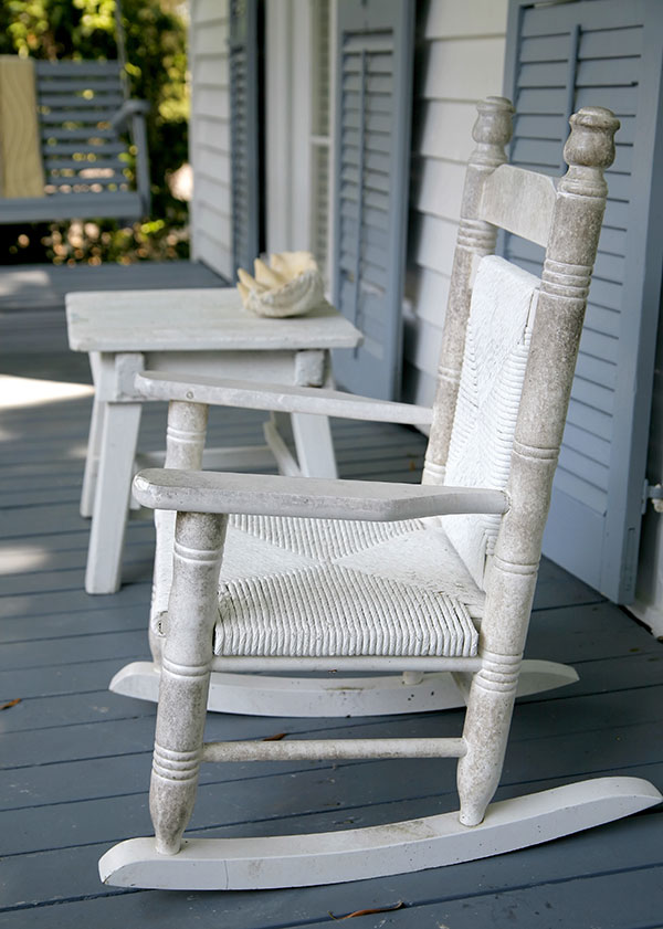 typical front porch like those in southport nc