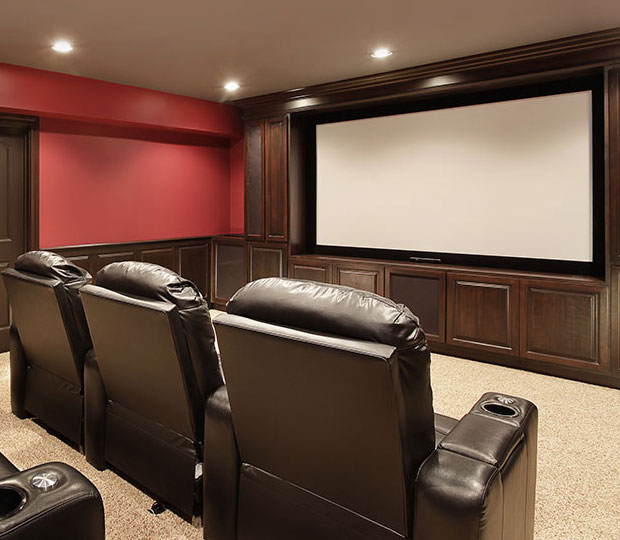 Theater Room, Workshop, Man Cave Explored - Strickland's HOME