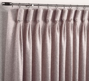 goblet pleated drapes
