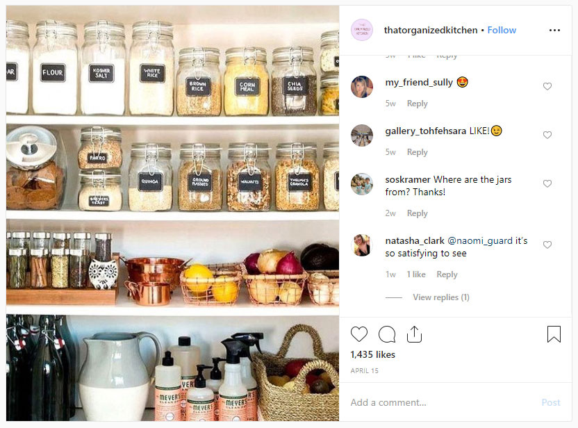 kitchen pantry on Instagram