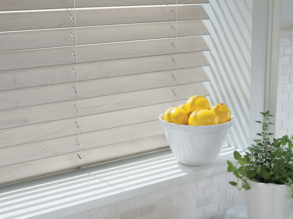 embossed faux wood blinds