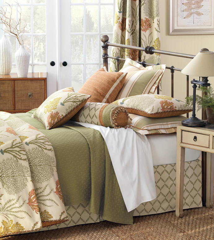 Luxury bedding fabrics at Stricklands Home Wilmington NC