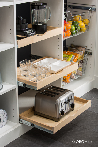 appliance storage in pantry