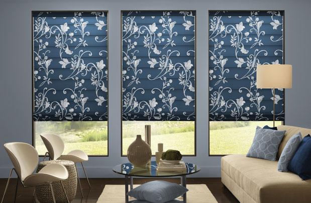 Comfortex Floral window shades