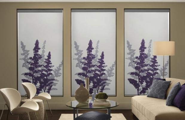 Comfortex Lavender window shades