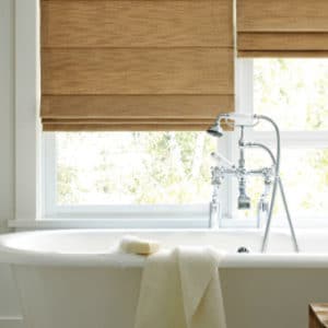 The Waterproof Roman Shade: Perfect Window Treatment for Bathrooms