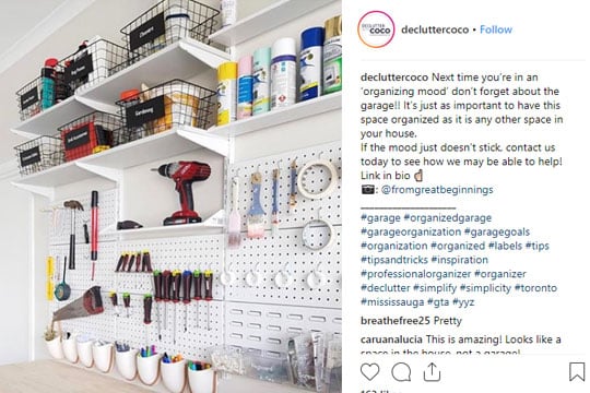 garage storage systems built-in workspace