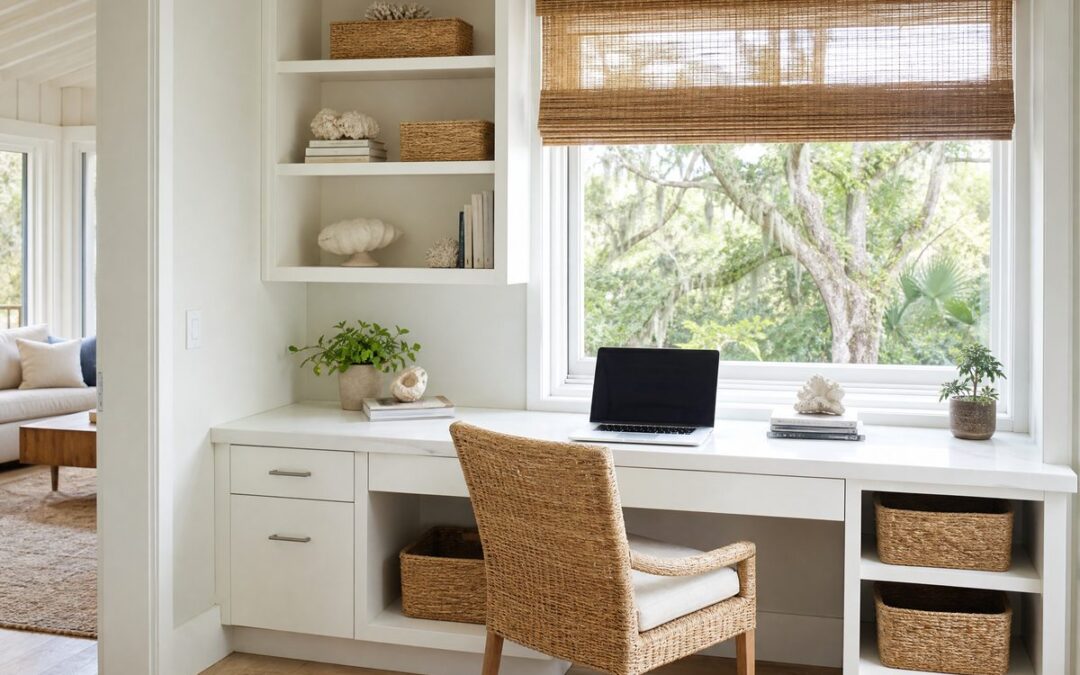 Bald Head Island Home Office Organization That Survives Salt, Sun, and Ferry Days